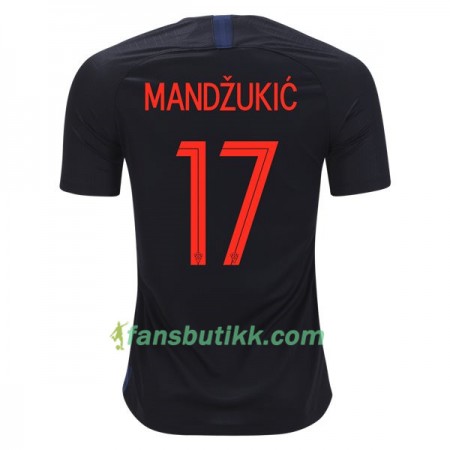 Fotball-VM 2018 Kroatia drakt Mandzukic 17 Bortetrøye